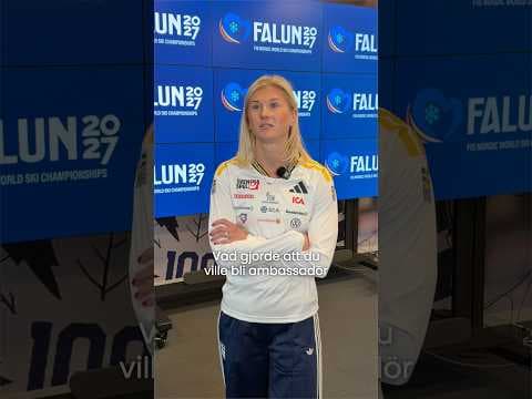 För Maja Dahlqvist var det en självklarhet att bli ambassadör för Falun 2027 😍💙 #Falun2027