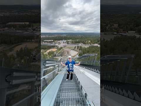 A look inside the ski jumping tower! 🤩 We hope to see you here in Falun 2027! ❄️ #Falun2027